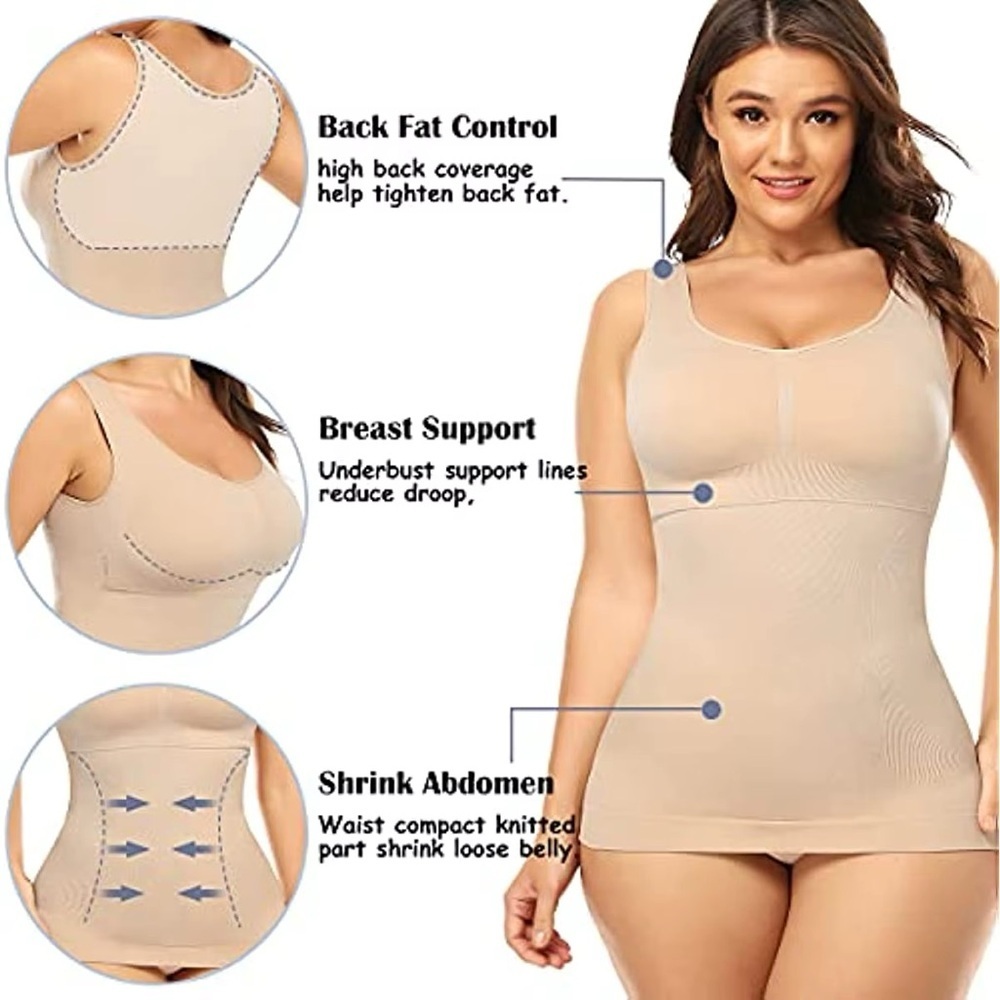 GUESS SMALL NWOT Seamless Shapewear Tank Top - Beige​